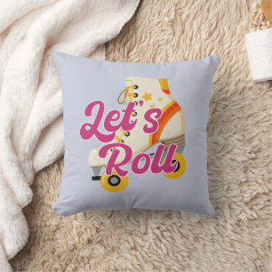 Coussin Roulons Retro Patinage à rouleaux Super