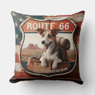 Coussin Route 66 Aventure