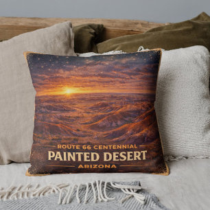 Coussin Route de la Mère Centenaire Crépuscule du Désert P