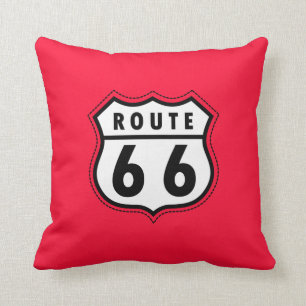 Coussin Route Rouge 66