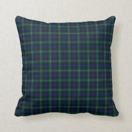 Coussin Royal Blue and Green Mackenzie Clan Scottish Plaid
