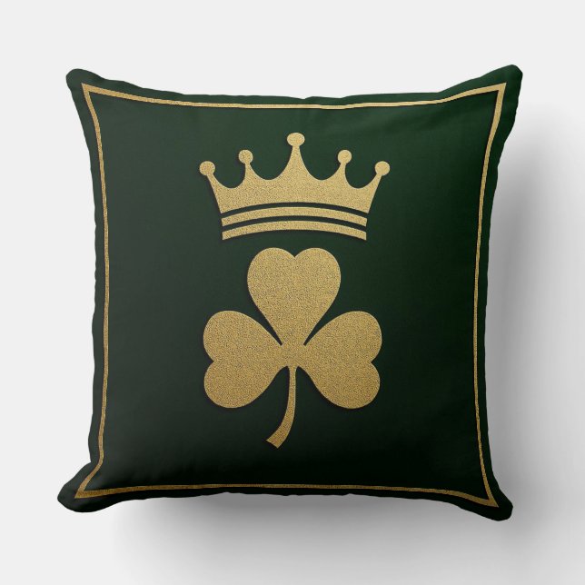 Coussin Royal Clover Emblem St. Patrick’s Day (Recto)