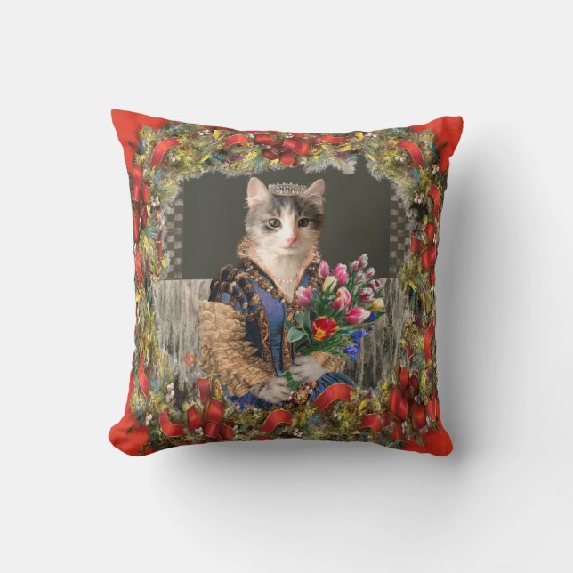 Coussin Royal Princess Throw Pillow personnalisable (Recto)