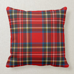Coussin Royal Stewart Tartan Plaid Scottish Motif