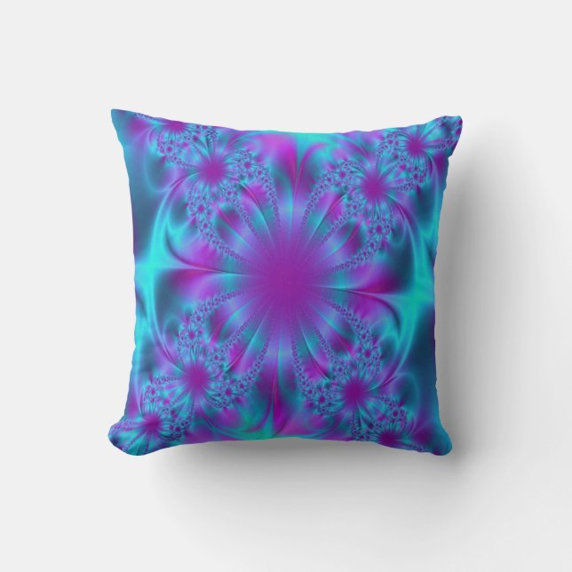 Coussin ruban du motif #53-blue (Recto)