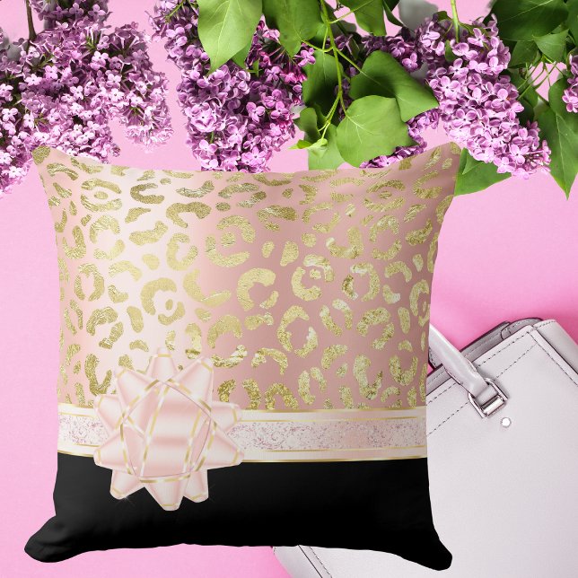 Coussin Ruban jaune rouge jaune rouge rose noir rose pâle  (Créateur téléchargé)