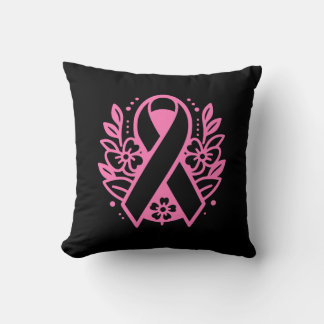 Coussin Ruban Rose de Sensibilisation au Cancer du Sein
