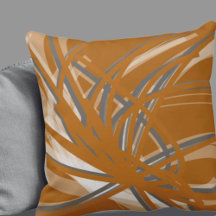 Rubans Abstraits d'orange et gris brûlés