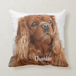Coussin Ruby Cavalier King Charles Spaniel Chien
