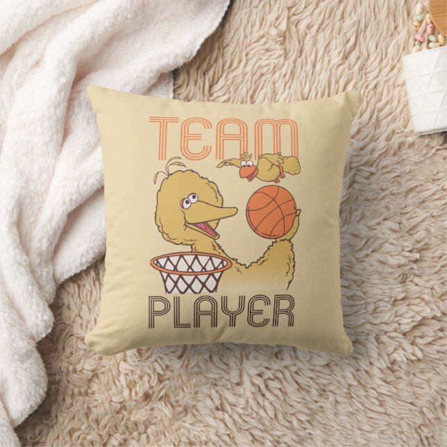 Coussin Rue Sésame | Joueur de l'équipe d'oiseaux (Couverture)