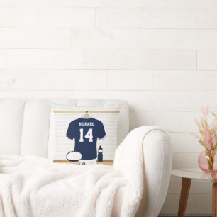 Coussin Rugby personnalisé Jersey dans le vestiaire