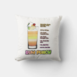Coussin RUM PUNCH Cocktail Recette Art
