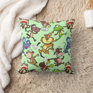 Coussin Run 2023, Caricatures mignonnes autour de L Green 