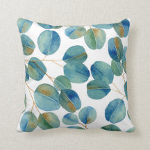 Russe Aquarelle Eucalyptus Feuilles  