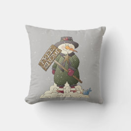 Coussin Russe Country Snowman Holiday