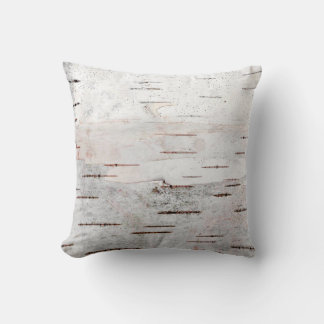 Coussin Rustic Country Nature Birch Bark Photo