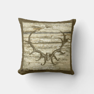 Coussin Rustic Deer Antler Chasse Thème Retro Art Stag