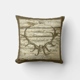 Coussin Rustic Deer Antler Chasse Thème Retro Art Stag