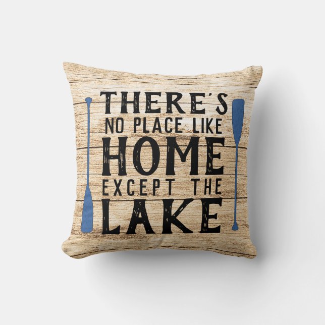Coussin Rustic Lake House (Recto)
