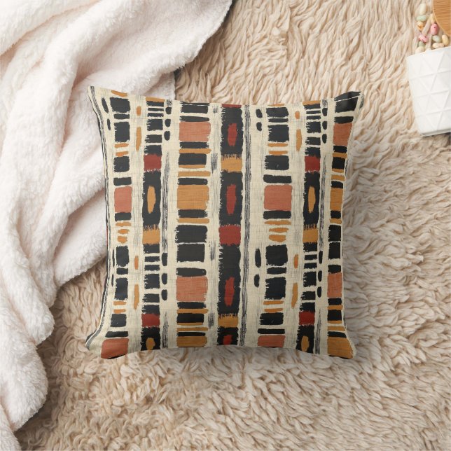 Coussin Rustic Mudcloth Geometric Pattern (1) (Couverture)
