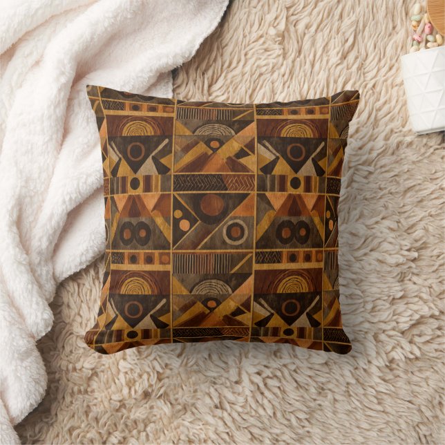 Coussin Rustic Southwestern Stripe Pattern (4) (Couverture)