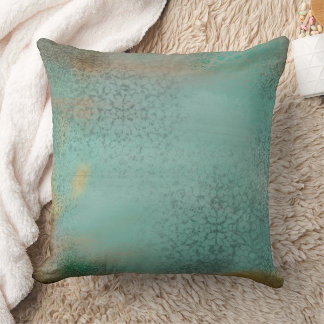 Coussin Rustique Antique Farmhouse Style Turquoise Faux La (Couverture)