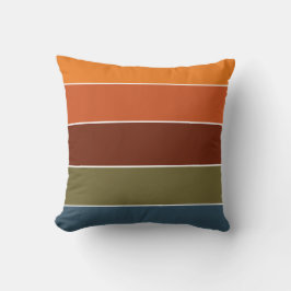 Coussin Rustique Brûlé Orange Tirages Thanksgiving Fall