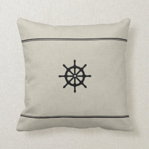 Coussin rustique de roue de bateau