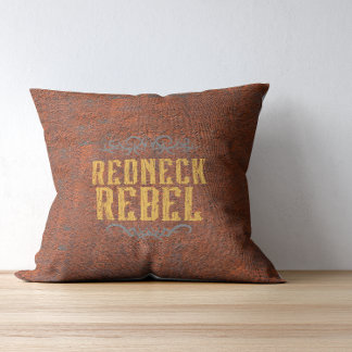 Coussin Rustique Rebelle Grunge Rouille