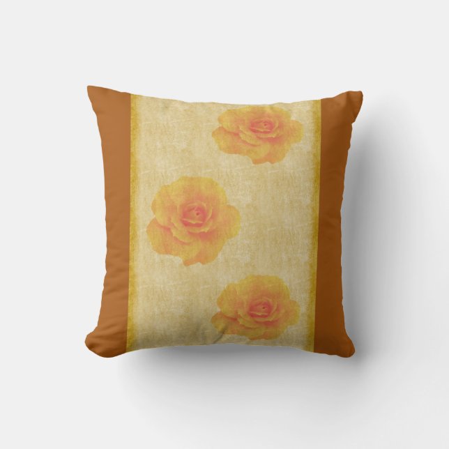 Coussin rustique Rose Couples (Recto)