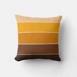 Coussin Rustique Sunny Jaune Brown Tirage Motif Automne