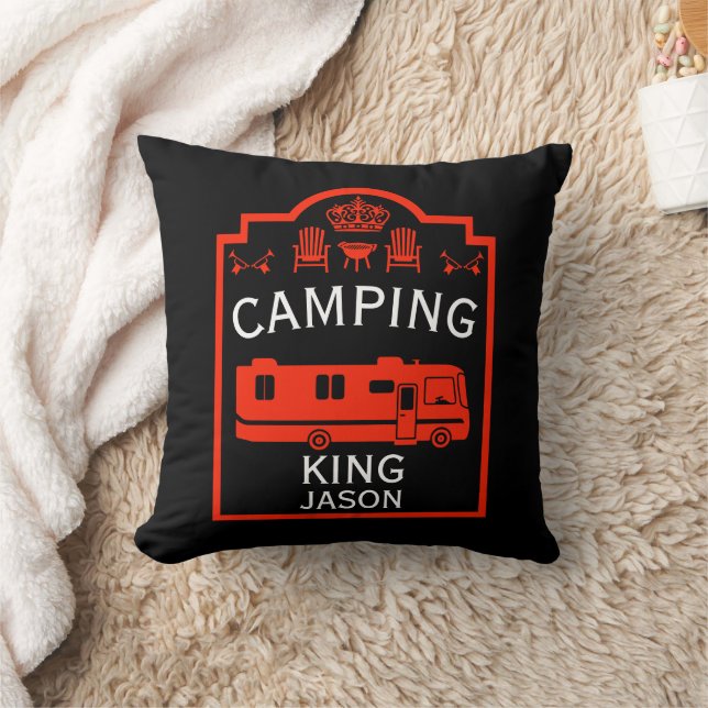 Coussin RV Camping King USA (Couverture)