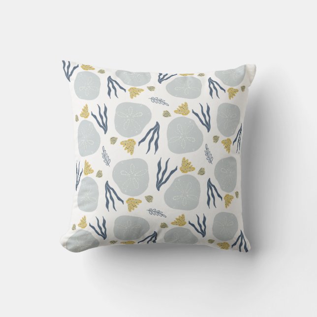 Coussin Sable d'été Dollar Seashells Beach Motif Beach (Recto)