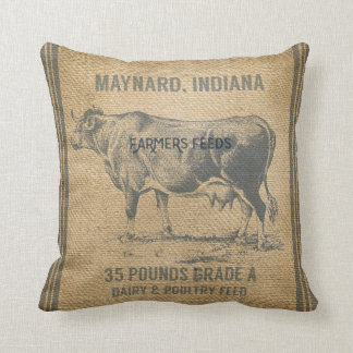 Coussin sac à alimentation de vache à toile de jute