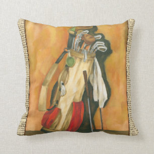 Coussin Sac de golf avec le gant par Jennifer Goldberger