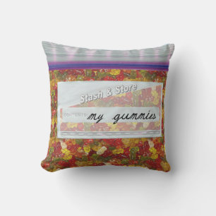 Coussin Sac d'Ours Gummy Bonbons Décoratif Jeu d'oreillers