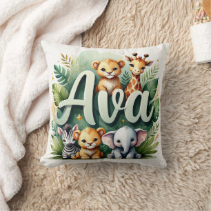 Coussin Safari Aventure Ava Jeu d'oreiller