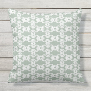 Coussin Sage Green Damask