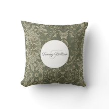 Sage Green Flora Élégante couverture Sherpa