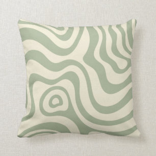 Coussin Sage vert rétro à liquide