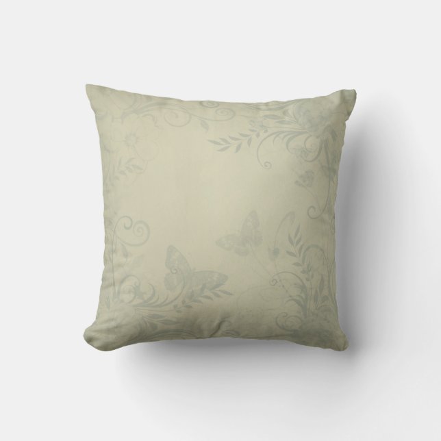 Coussin Sage Vert Vintage (Recto)