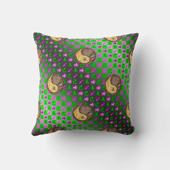 Coussin Sagittaire & Bouc de Terre (Verso)