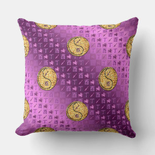 Coussin Sagittaire & Coq de Feu