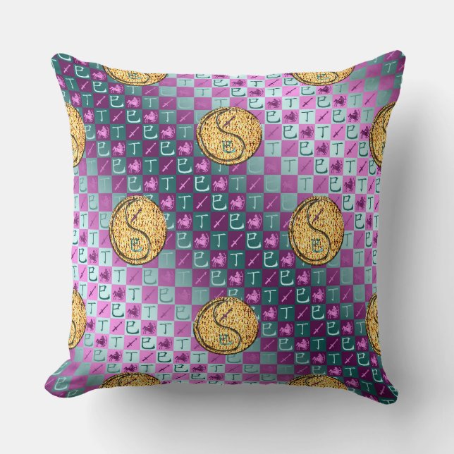 Coussin Sagittarius & Fire Snake (Recto)