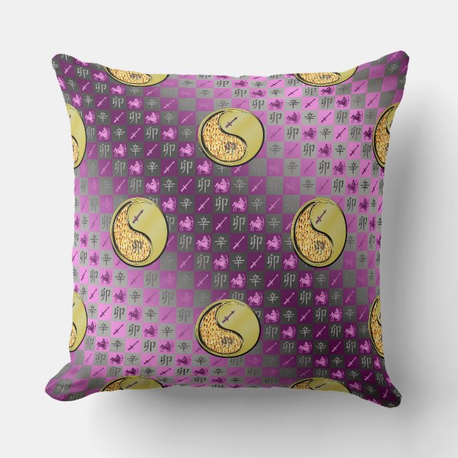 Coussin Sagittarius & Metal Rabbit (Recto)