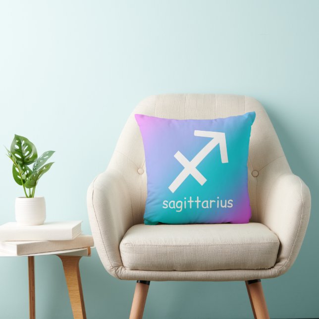 Coussin Sagittarius Zodiac Star Sign Astrologie Gradient (Chaise)