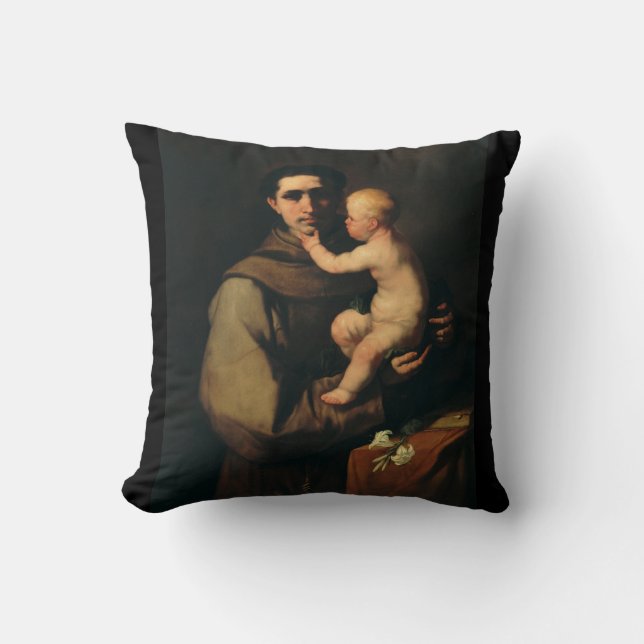 Coussin Saint Antoine de Padoue par Luca Giordano (Recto)