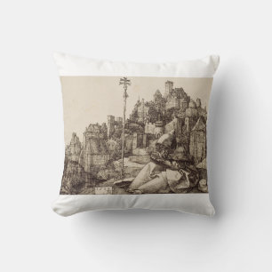 Coussin Saint Antoine lisant par Albrecht Dürer