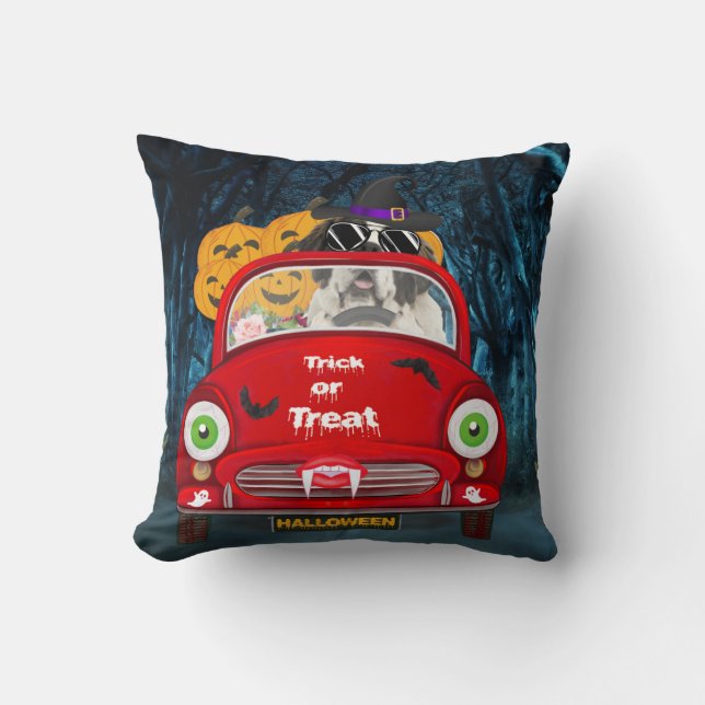 Coussin Saint Bernard Chien voiture voiture effrayant Hall (Recto)