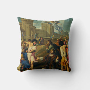 Coussin Saint Étienne le Protomartyr Iconographie d'art fi